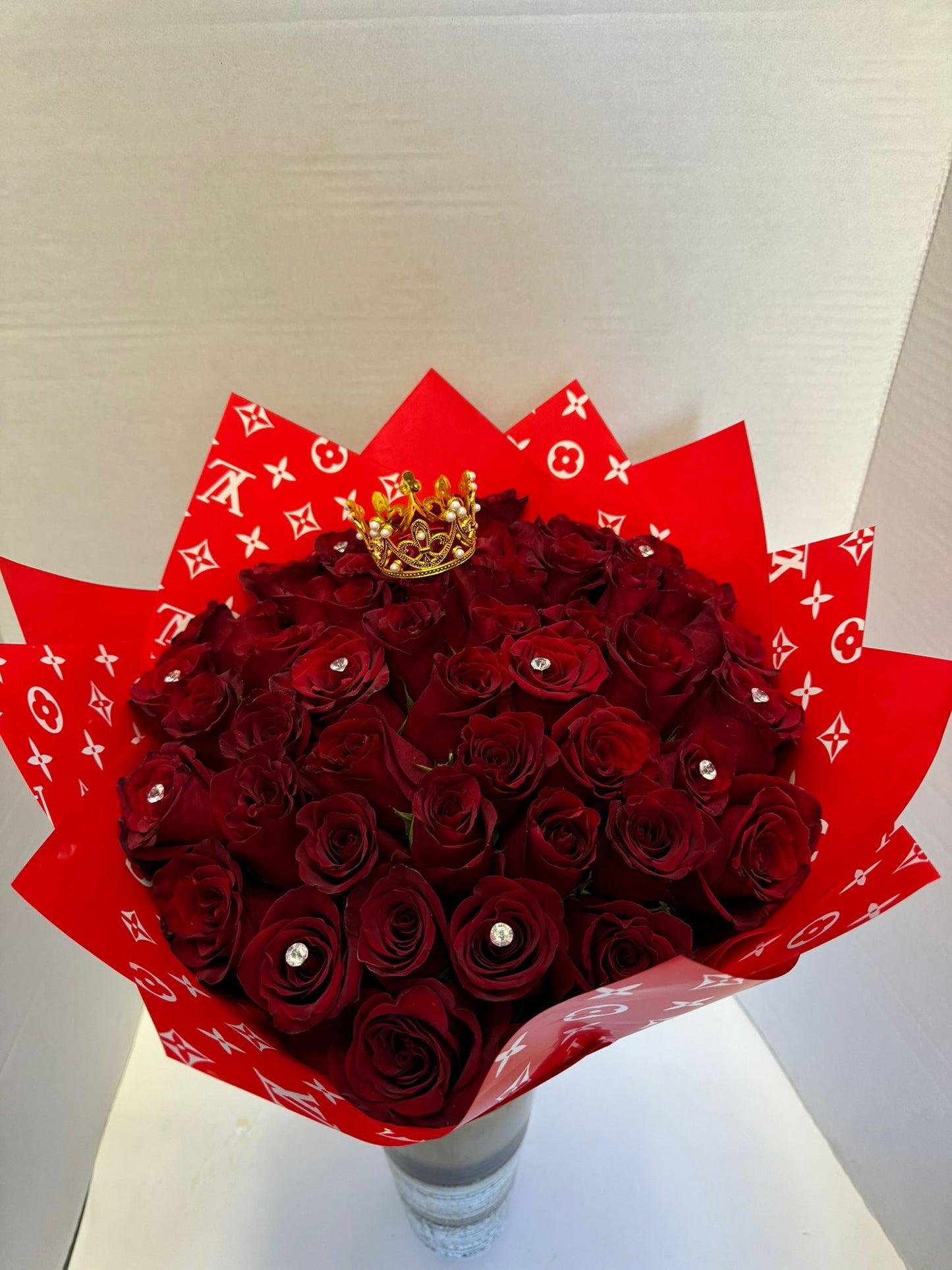 Bouquet Of 50 Fresh Red Roses For Only $97