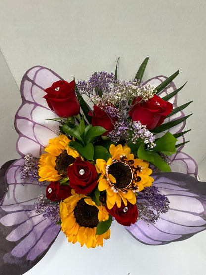 Purple butterfly Bouquet