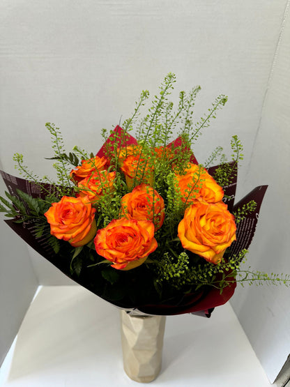 orange roses bouquet