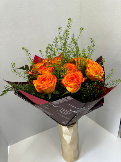 orange roses bouquet