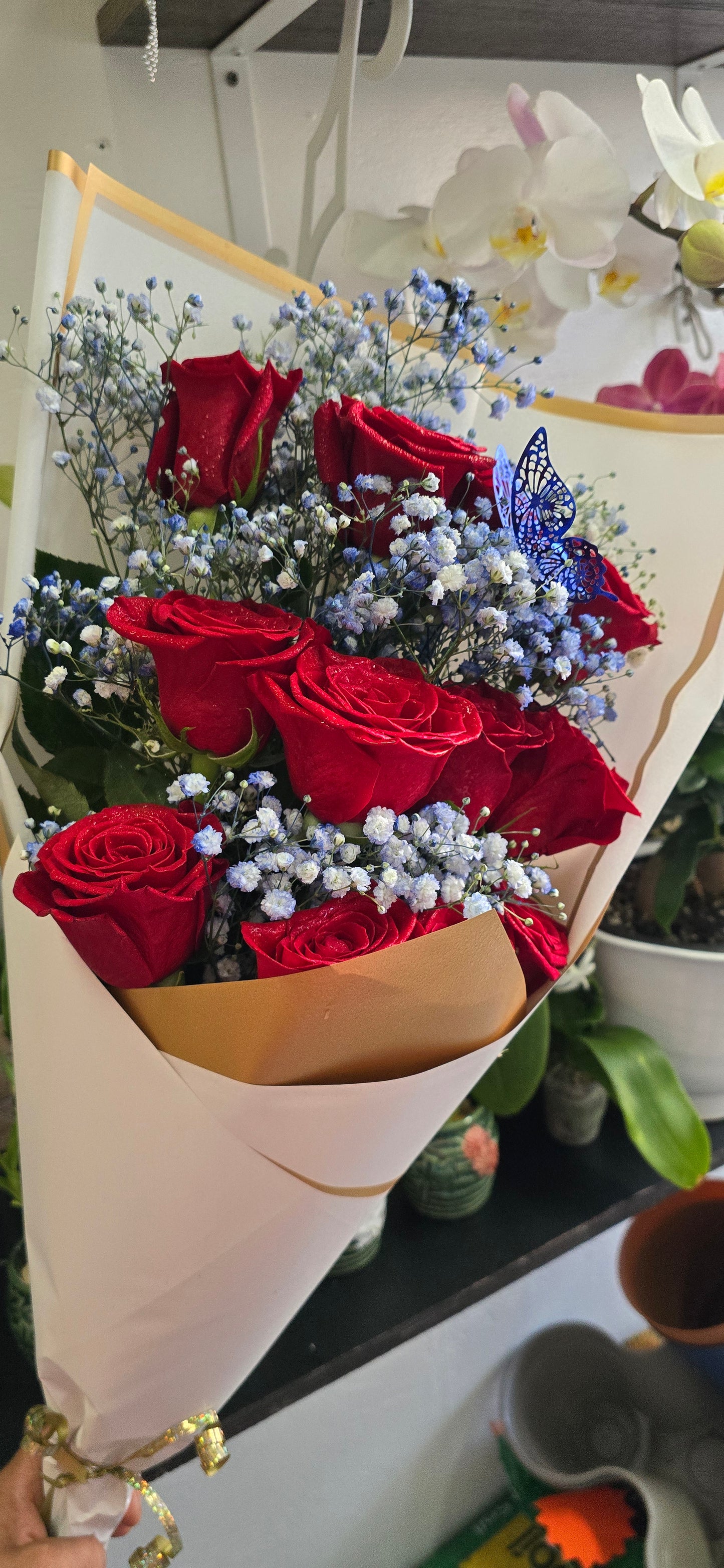 Fresh Red Roses Bouquet